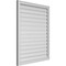 Ekena Millwork Vertical Surface Mount PVC Gable Vent: Functional, w/ 2"W x 1-1/2"P Brickmould Frame, 34"W x 42"H GVPVE34X4202SF - alternate 2